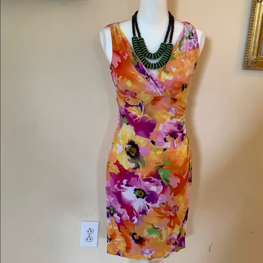 Ralph Lauren Bright Flowers dress 8p